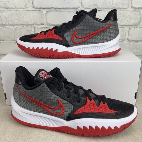 Nike Kyrie 4 Low TB Black Red Basketball Shoes New DA7803-002 Men’s Size 12.5